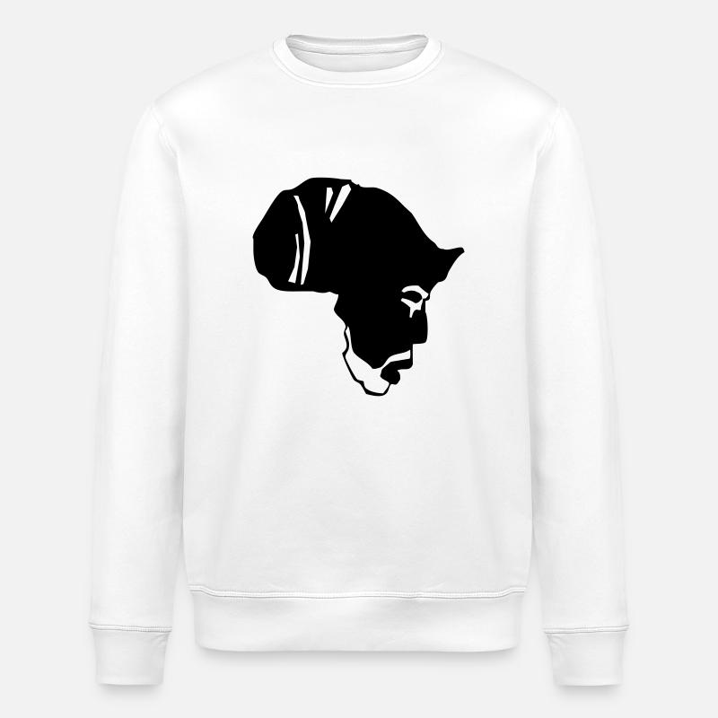 Africa rasta - Sweat bio ROLLER Stanley/Stella Unisexe - blanc