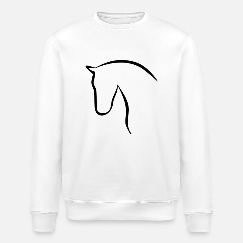 cheval - Sweat bio ROLLER Stanley/Stella Unisexe - blanc
