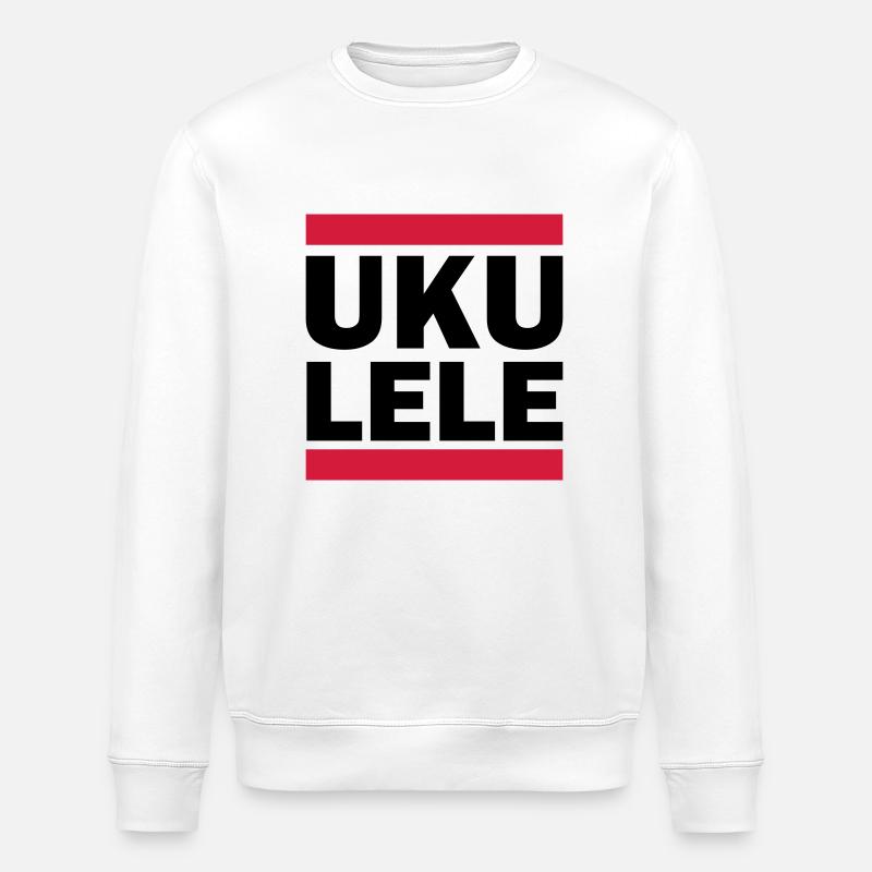 UKULELE - Stanley/Stella ROLLER Unisex Organic Sweatshirt - white