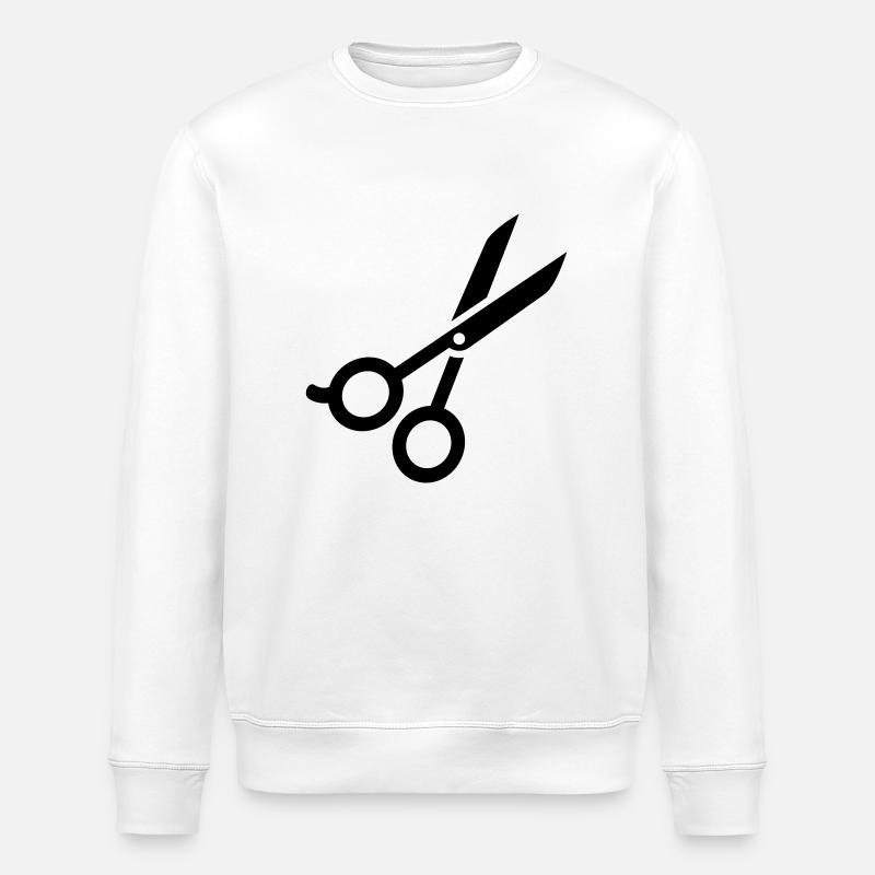 Ciseaux - Sweat bio ROLLER Stanley/Stella Unisexe - blanc