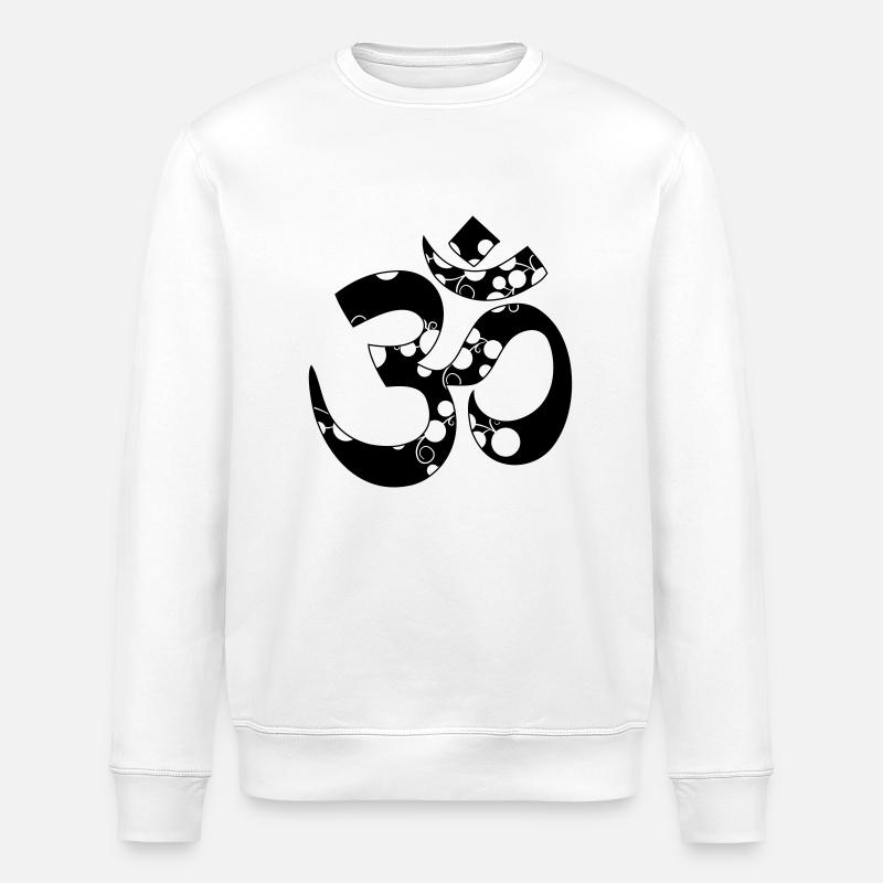 Ohm Symbol - Stanley/Stella ROLLER Unisex Organic Sweatshirt - white