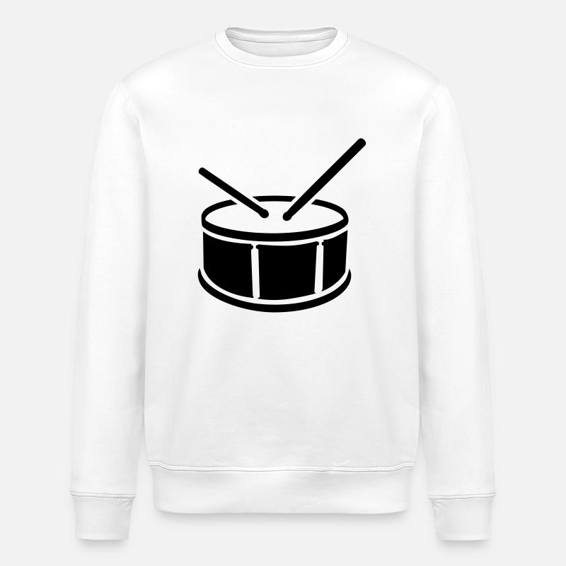 Drum - Stanley/Stella ROLLER Unisex Organic Sweatshirt - white