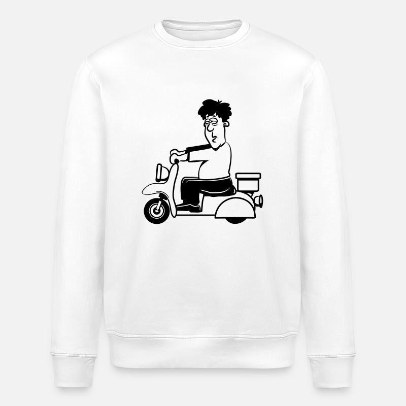 motorroller witzig - Stanley/Stella Unisex Bio-Sweatshirt ROLLER - Weiß