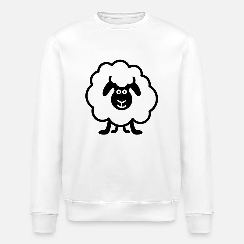 Schaf - Stanley/Stella Unisex Bio-Sweatshirt ROLLER - Weiß