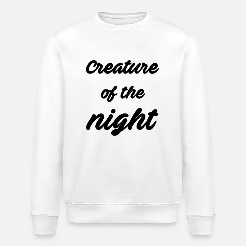 Creature of the night - Stanley/Stella Unisex Bio-Sweatshirt ROLLER - Weiß