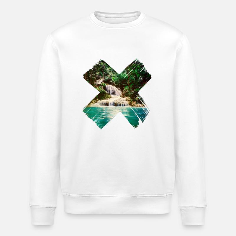 Tropen X - Stanley/Stella Unisex Bio-Sweatshirt ROLLER - Weiß
