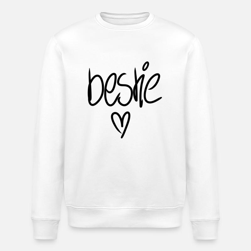 Bestie Freundschaft - Stanley/Stella Unisex Bio-Sweatshirt ROLLER - Weiß