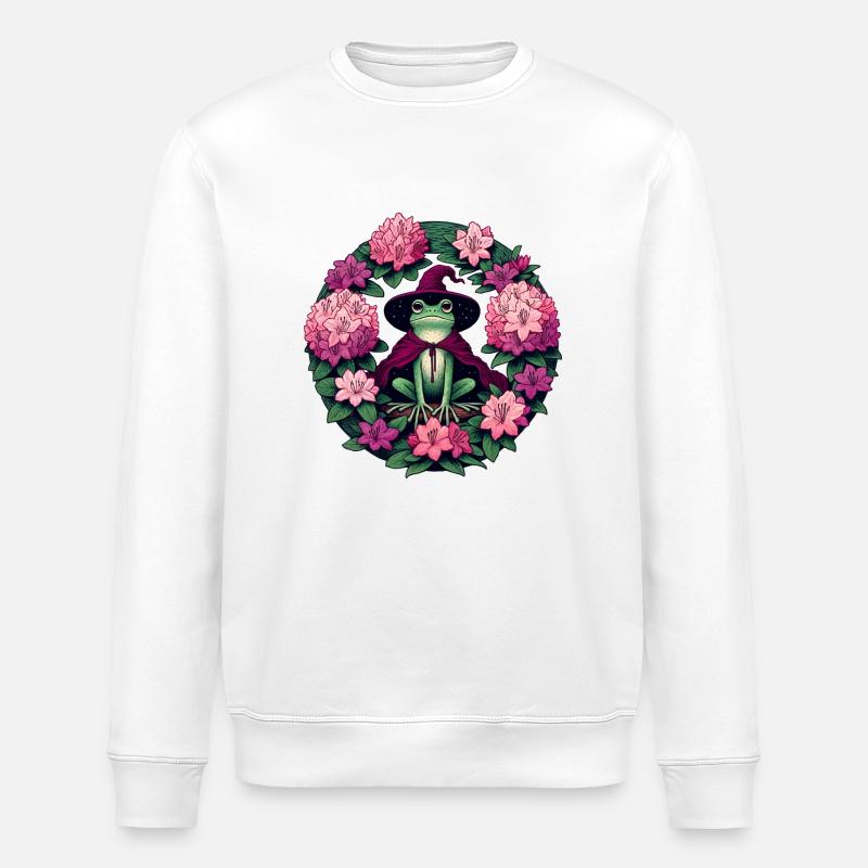 Grenouille Magicien - Sweat bio ROLLER Stanley/Stella Unisexe - blanc