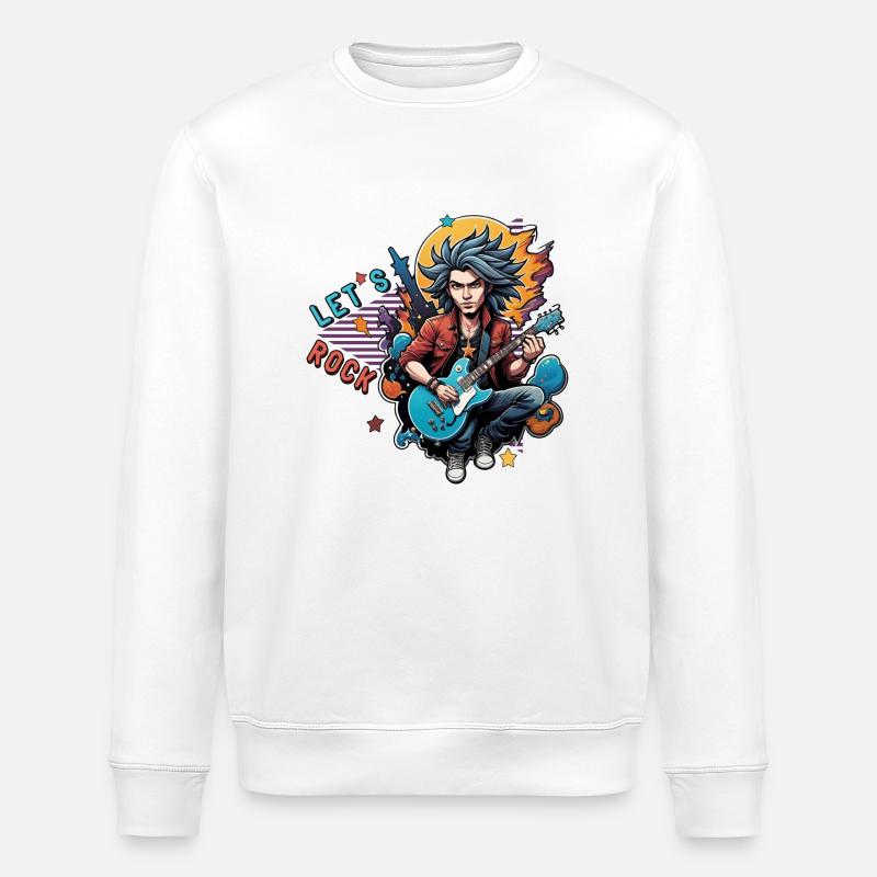 Faisons du rock - Sweat bio ROLLER Stanley/Stella Unisexe - blanc