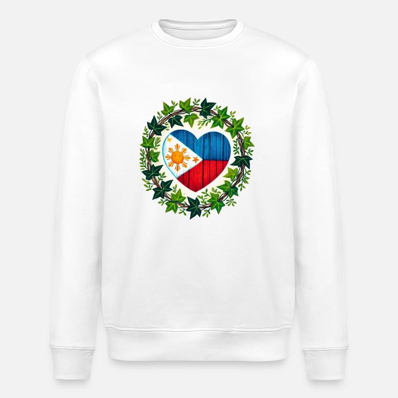 Drapeau des Philippines - Sweat bio ROLLER Stanley/Stella Unisexe - blanc