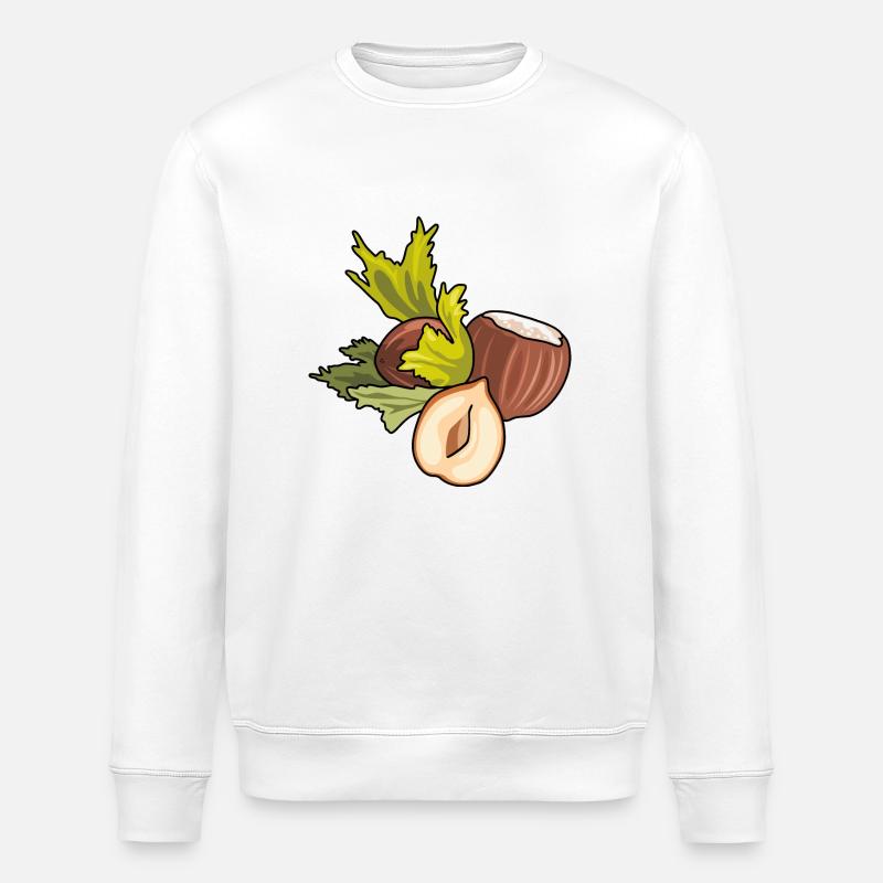 Hazelnut - Stanley/Stella ROLLER Unisex Organic Sweatshirt - white