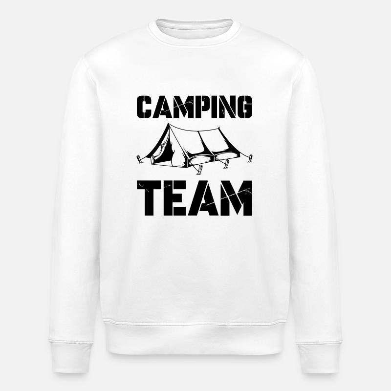 Camping Team - Stanley/Stella Unisex Bio-Sweatshirt ROLLER - Weiß