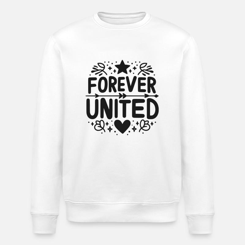 Für immer vereint - Stanley/Stella Unisex Bio-Sweatshirt ROLLER - Weiß