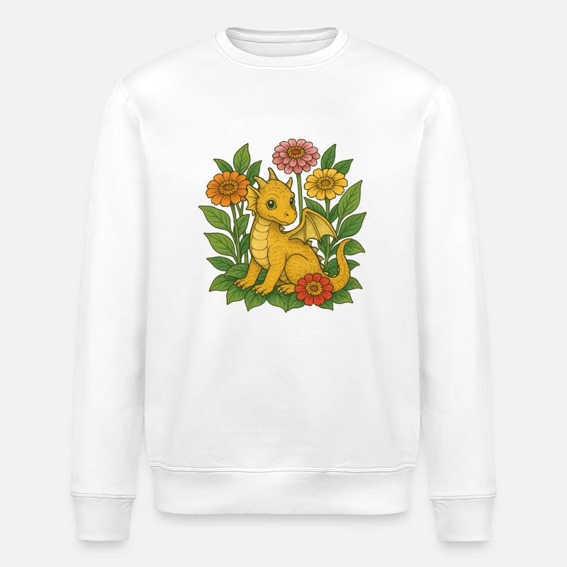 Drache - Stanley/Stella Unisex Bio-Sweatshirt ROLLER - Weiß