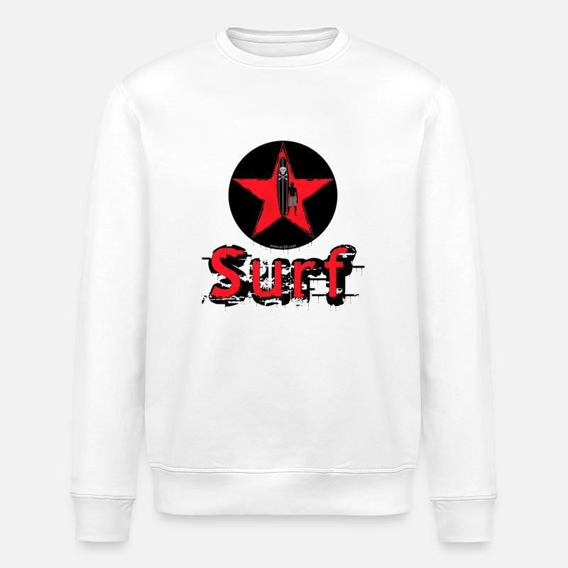 surf star - Sweat bio ROLLER Stanley/Stella Unisexe - blanc