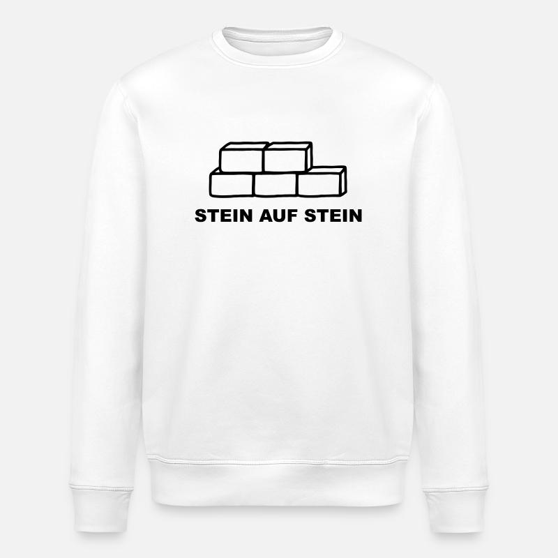 Stein auf Stein - Stanley/Stella Unisex Bio-Sweatshirt ROLLER - Weiß