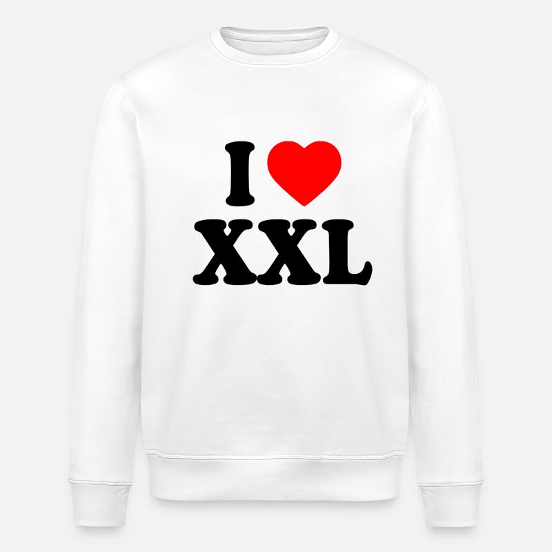 I love xxl - Stanley/Stella Unisex Bio-Sweatshirt ROLLER - Weiß