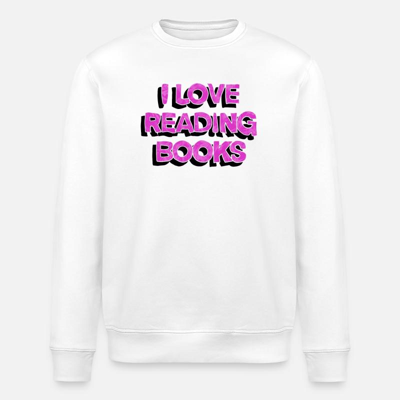 Bücher lesen - Stanley/Stella Unisex Bio-Sweatshirt ROLLER - Weiß