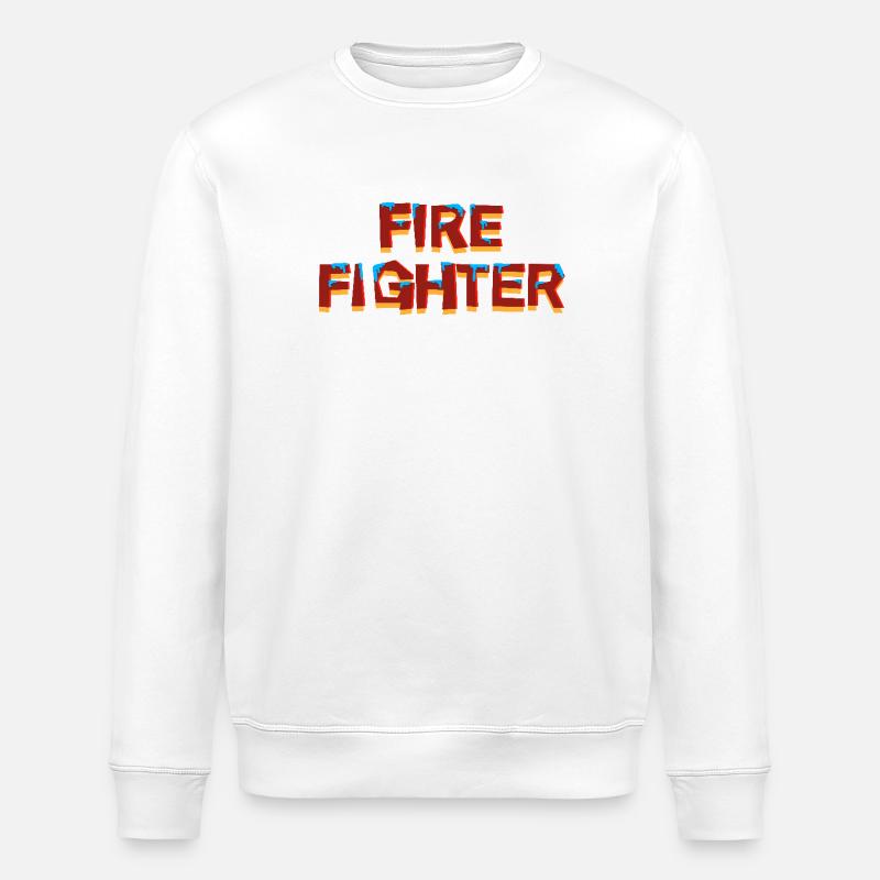 Fire brigade - Stanley/Stella ROLLER Unisex Organic Sweatshirt - white
