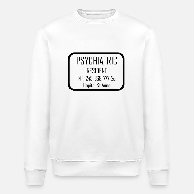 Psychiatrisch - Stanley/Stella Unisex Bio-Sweatshirt ROLLER - Weiß