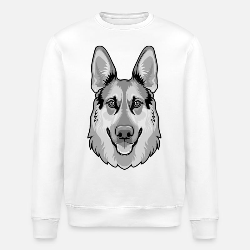 Schäferhund - Stanley/Stella Unisex Bio-Sweatshirt ROLLER - Weiß