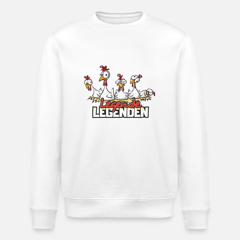 Legende Legenden - Stanley/Stella Unisex Bio-Sweatshirt ROLLER - Weiß