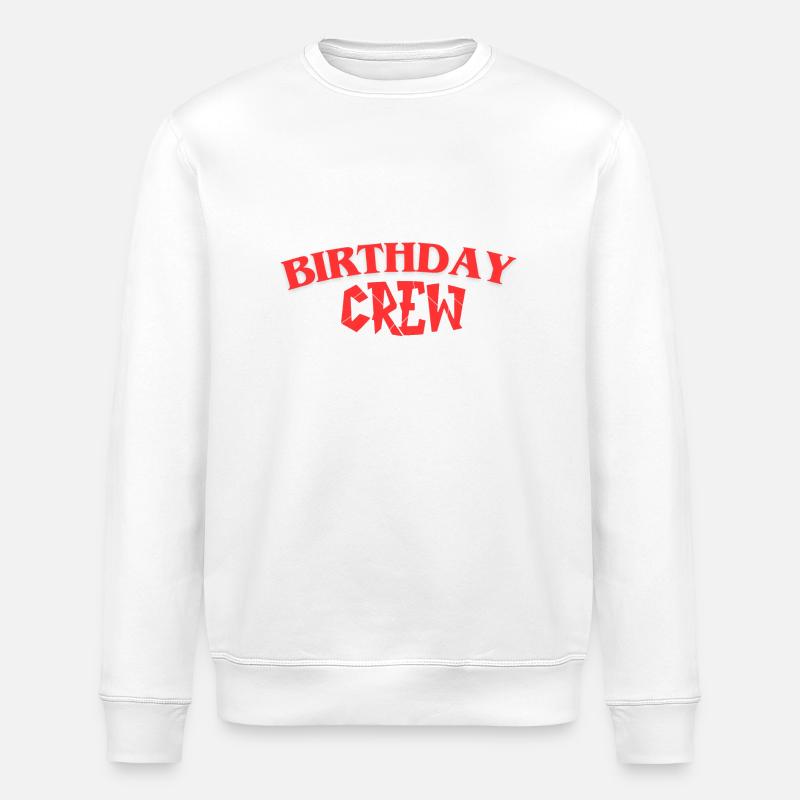 Équipage d’anniversaire - Sweat bio ROLLER Stanley/Stella Unisexe - blanc