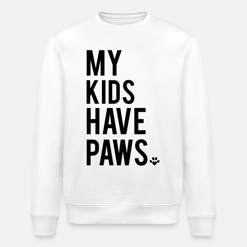 Paws - Stanley/Stella ROLLER Unisex Organic Sweatshirt - white