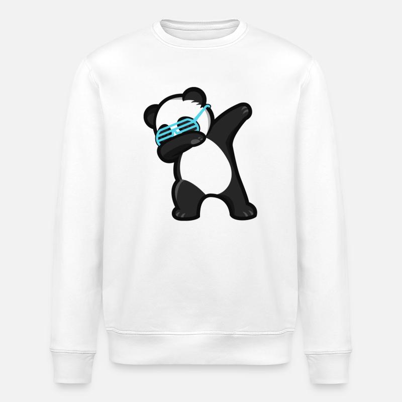 Dabbing Panda Pandabär - Sweat bio ROLLER Stanley/Stella Unisexe - blanc