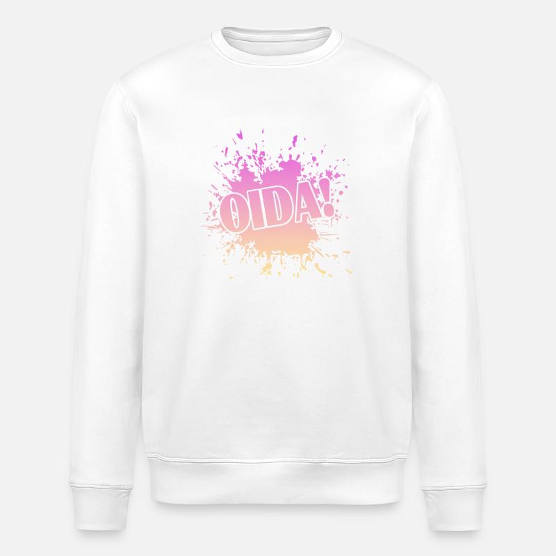 Oida - Stanley/Stella Unisex Bio-Sweatshirt ROLLER - Weiß