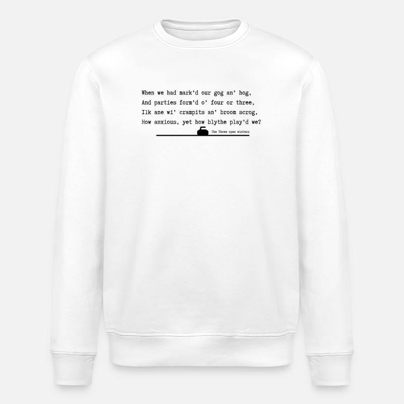 Three open winters - Stanley/Stella ROLLER Unisex Organic Sweatshirt - white