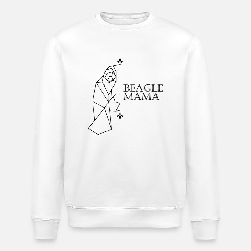Maman Beagle - Sweat bio ROLLER Stanley/Stella Unisexe - blanc