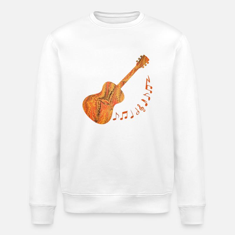 gitarre e 109 - Stanley/Stella Unisex Bio-Sweatshirt ROLLER - Weiß