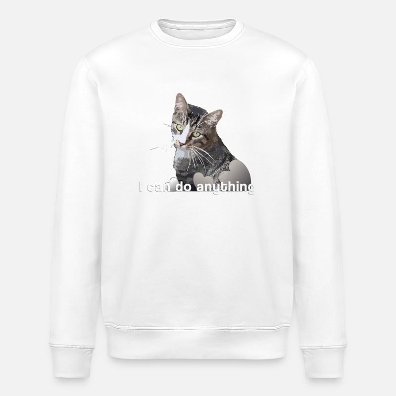 Chat Mietze Chaton chat - Sweat bio ROLLER Stanley/Stella Unisexe - blanc
