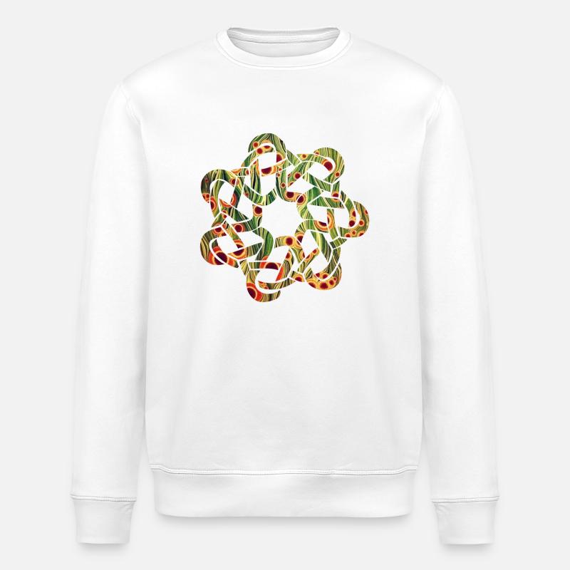 Celtic Knot 9 E 110 - Stanley/Stella ROLLER Unisex Organic Sweatshirt - white
