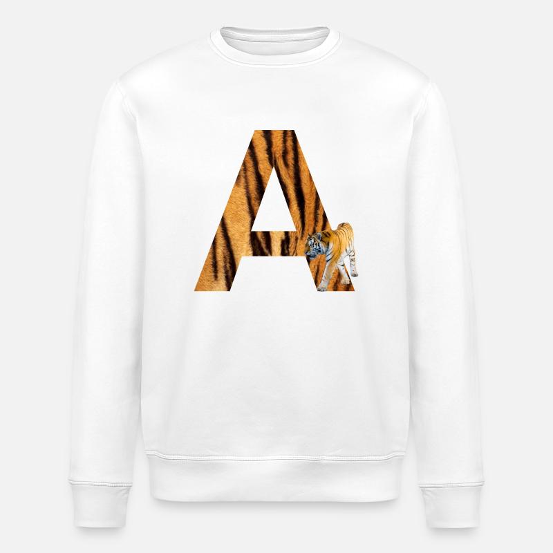 tiger a - Stanley/Stella Unisex Bio-Sweatshirt ROLLER - Weiß