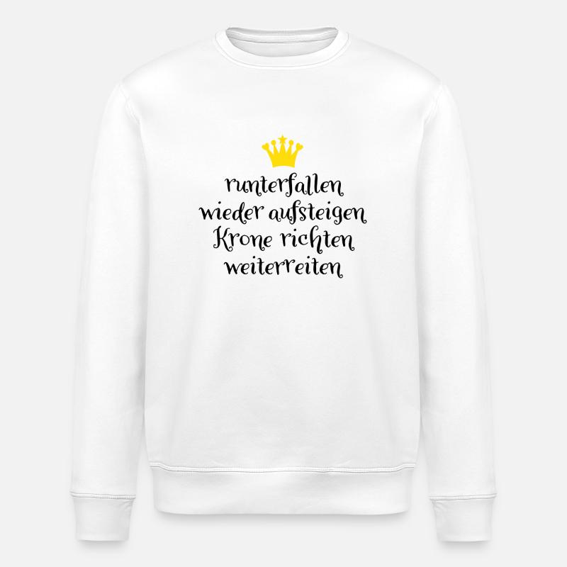 Reitunfall - Stanley/Stella Unisex Bio-Sweatshirt ROLLER - Weiß