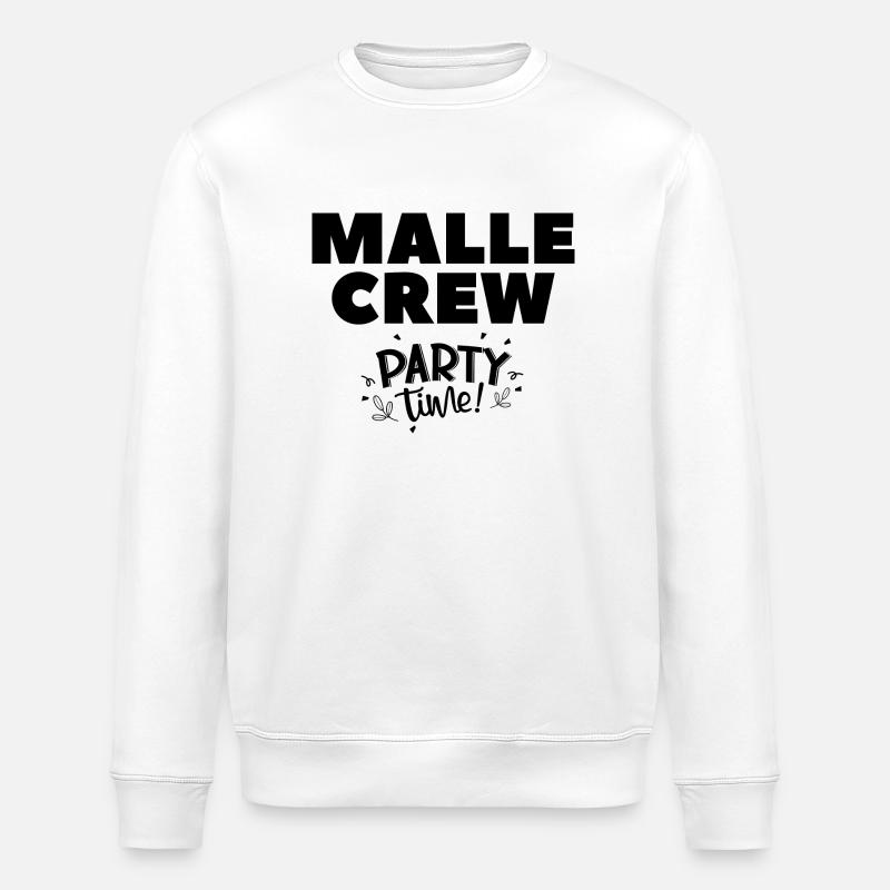 Malle Crew - Stanley/Stella ROLLER Unisex Organic Sweatshirt - white