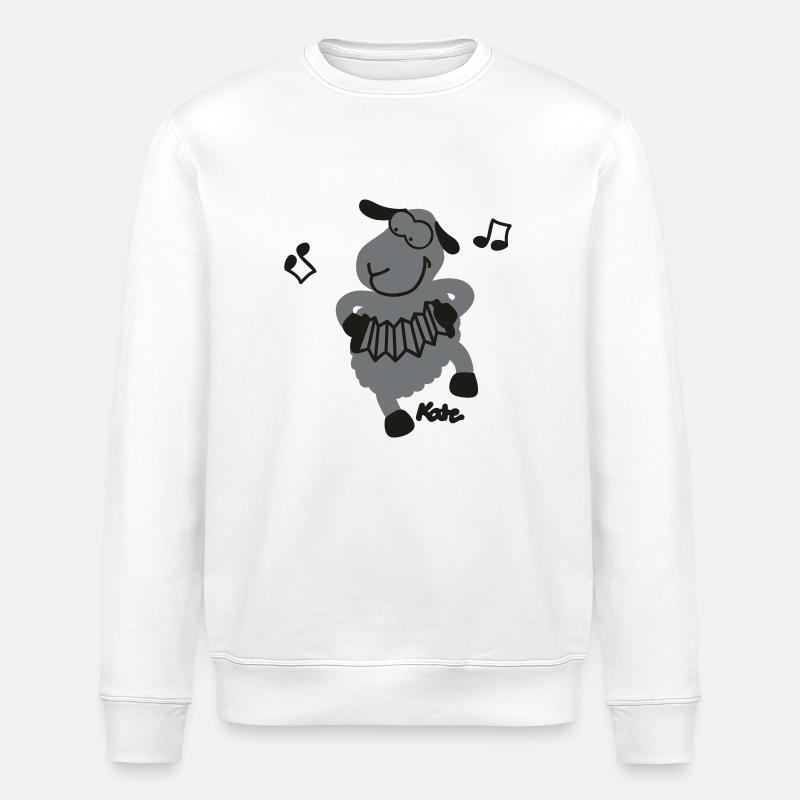 sheep (2c) - Stanley/Stella ROLLER Unisex Organic Sweatshirt - white