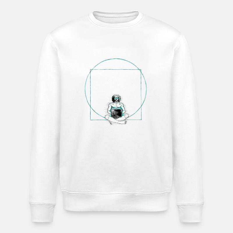 Nerd - Stanley/Stella Unisex Bio-Sweatshirt ROLLER - Weiß