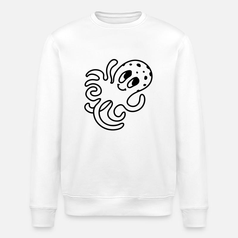 Octopus - Line - Sweat bio ROLLER Stanley/Stella Unisexe - blanc