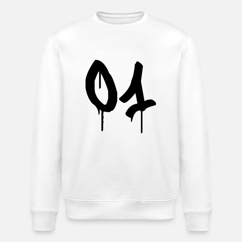 Graffiti: 01 - Stanley/Stella ROLLER Unisex Organic Sweatshirt - white
