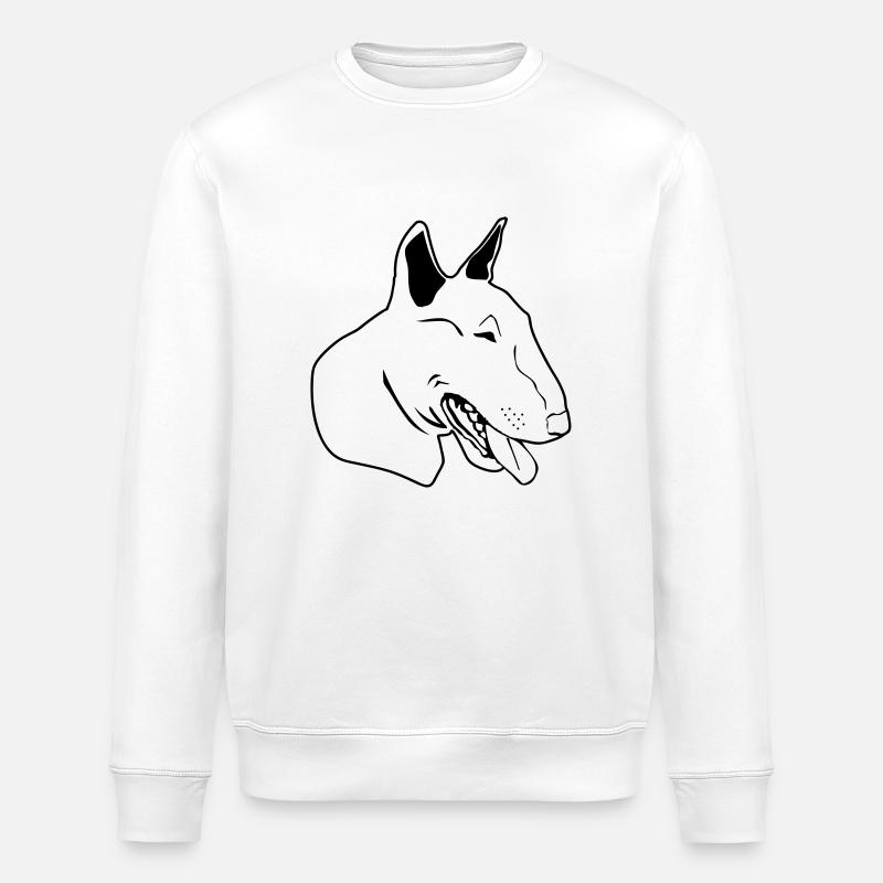 Bull terrier de - Stanley/Stella Unisex Bio-Sweatshirt ROLLER - Weiß