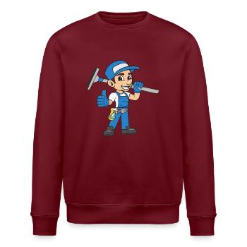 Gebäudereiniger Fensterputzer - Stanley/Stella Unisex Bio-Sweatshirt ROLLER - Weiß - Vorne - Nik (191cm)