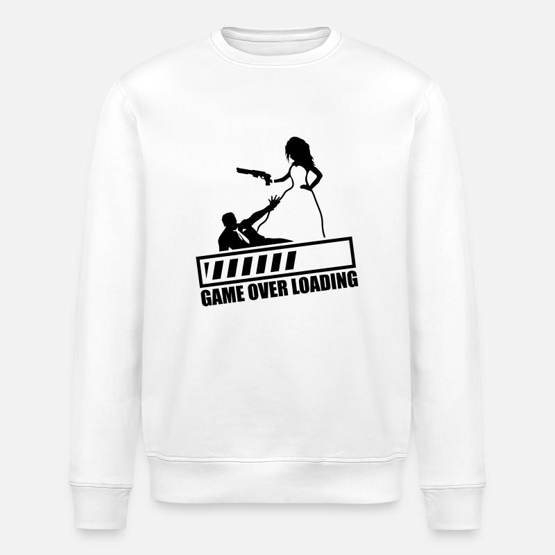 game_over_loading_fa1 - Stanley/Stella ROLLER Unisex Organic Sweatshirt - white