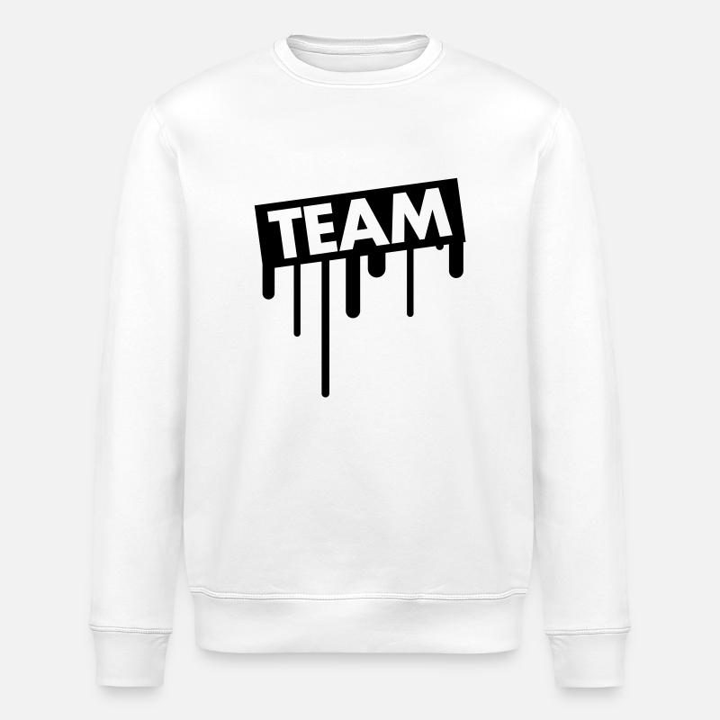 team_graffiti - Stanley/Stella ROLLER Unisex Organic Sweatshirt - white