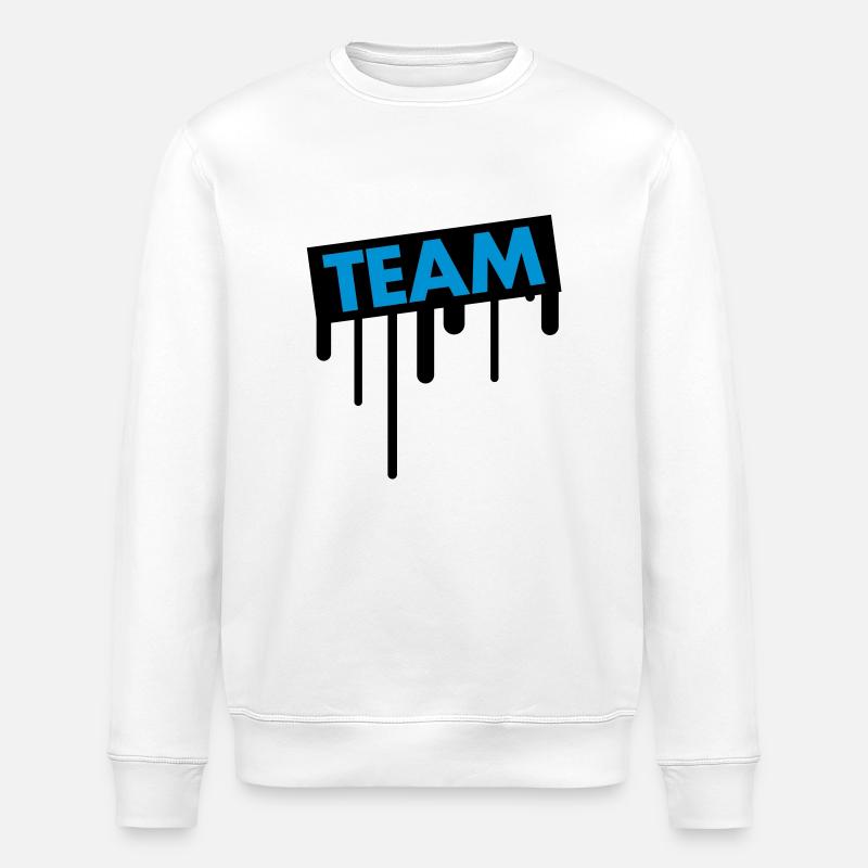 team_graffiti - Stanley/Stella Unisex Bio-Sweatshirt ROLLER - Weiß