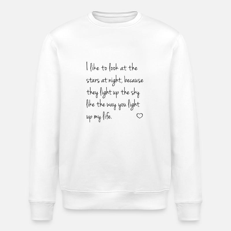love quotes de - Stanley/Stella Unisex Bio-Sweatshirt ROLLER - Weiß