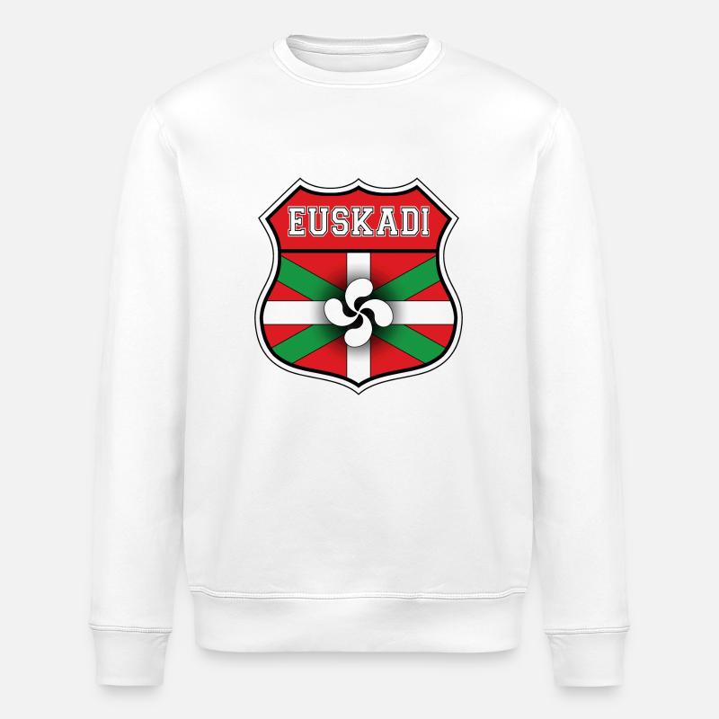 Euskadi-Team 02 - Stanley/Stella Unisex Bio-Sweatshirt ROLLER - Weiß
