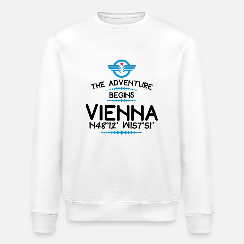 Wien - Stanley/Stella Unisex Bio-Sweatshirt ROLLER - Weiß
